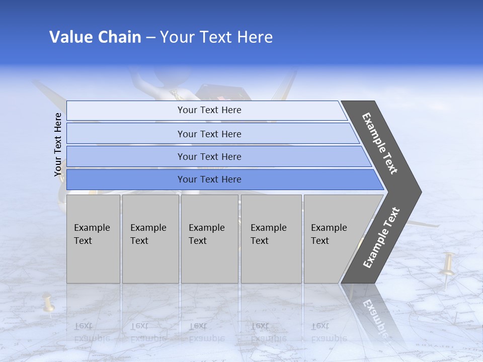 Blue Arrival Modern PowerPoint Template