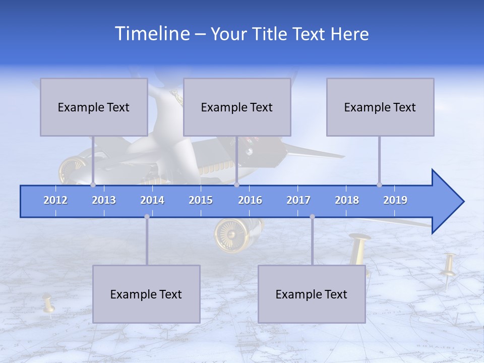 Blue Arrival Modern PowerPoint Template