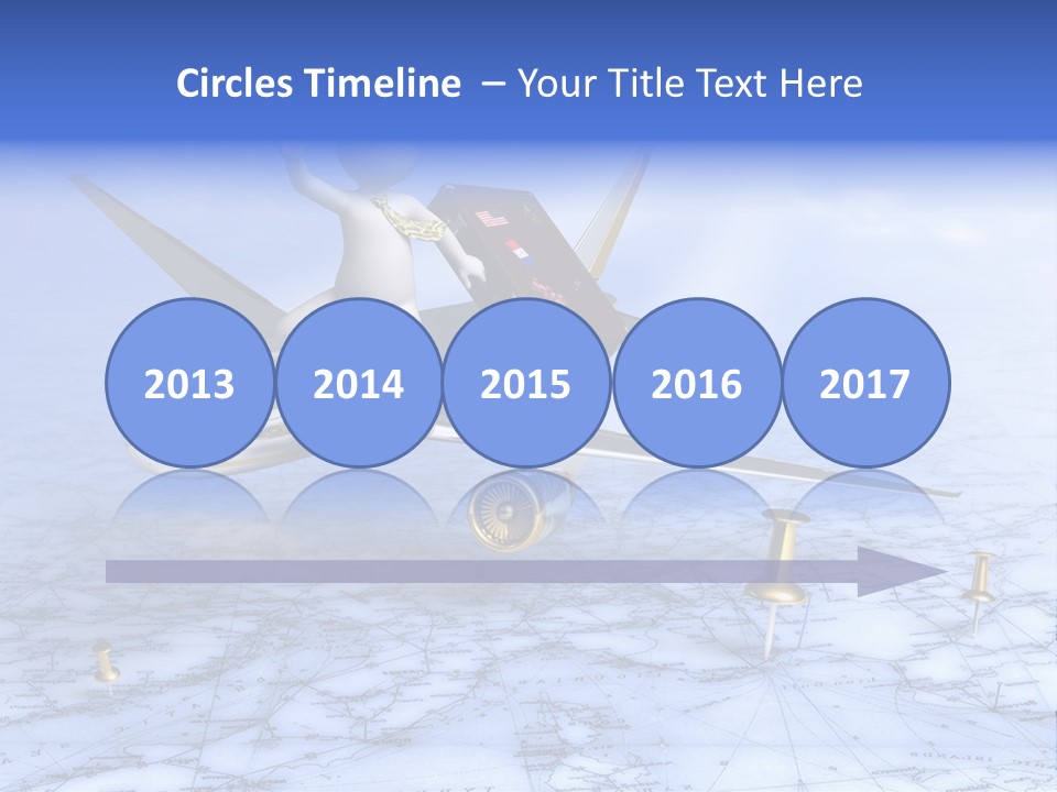 Blue Arrival Modern PowerPoint Template