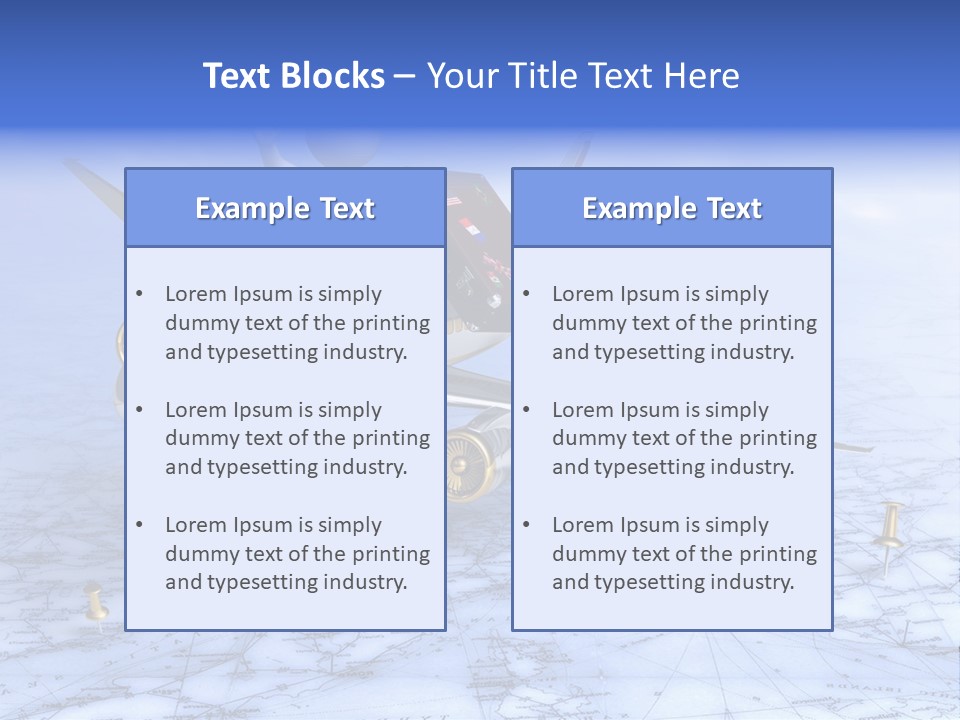 Blue Arrival Modern PowerPoint Template
