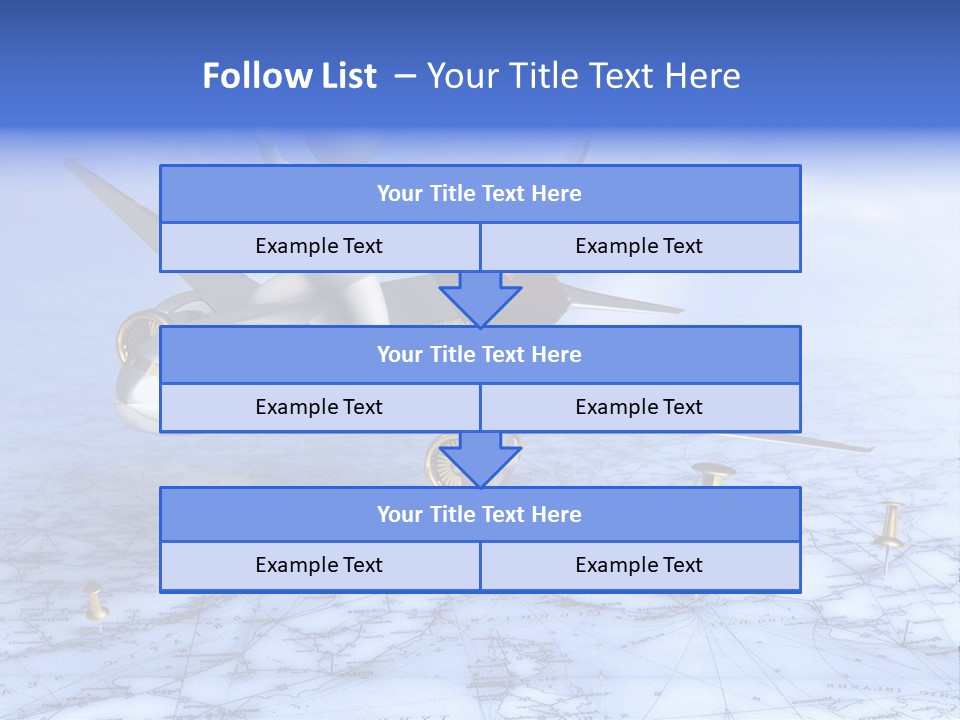 Blue Arrival Modern PowerPoint Template
