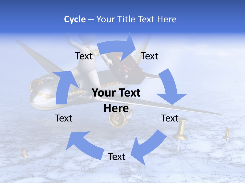 Blue Arrival Modern PowerPoint Template