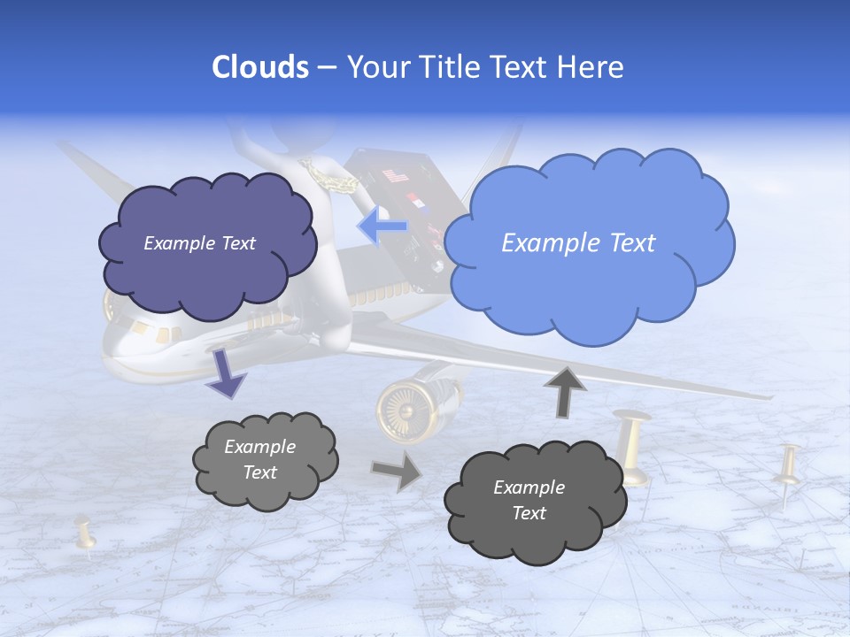 Blue Arrival Modern PowerPoint Template