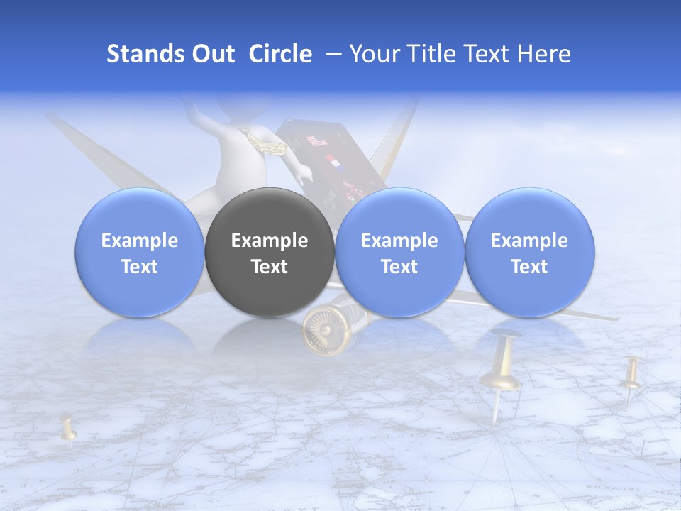 Blue Arrival Modern PowerPoint Template