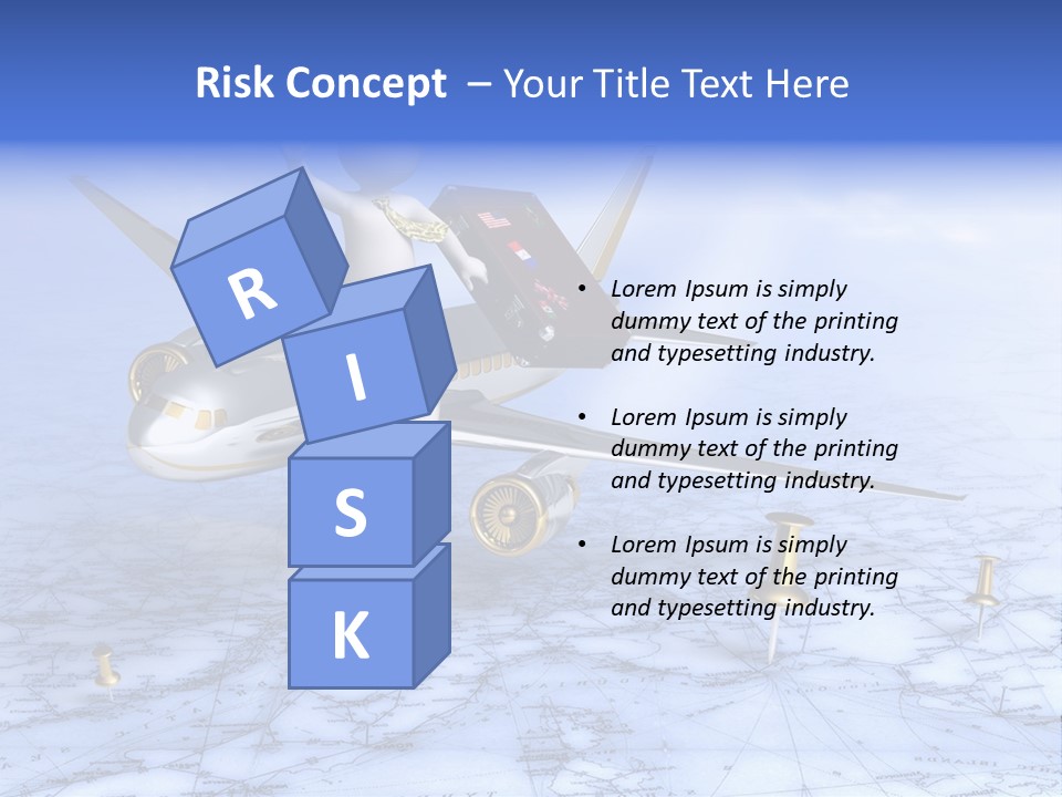 Blue Arrival Modern PowerPoint Template