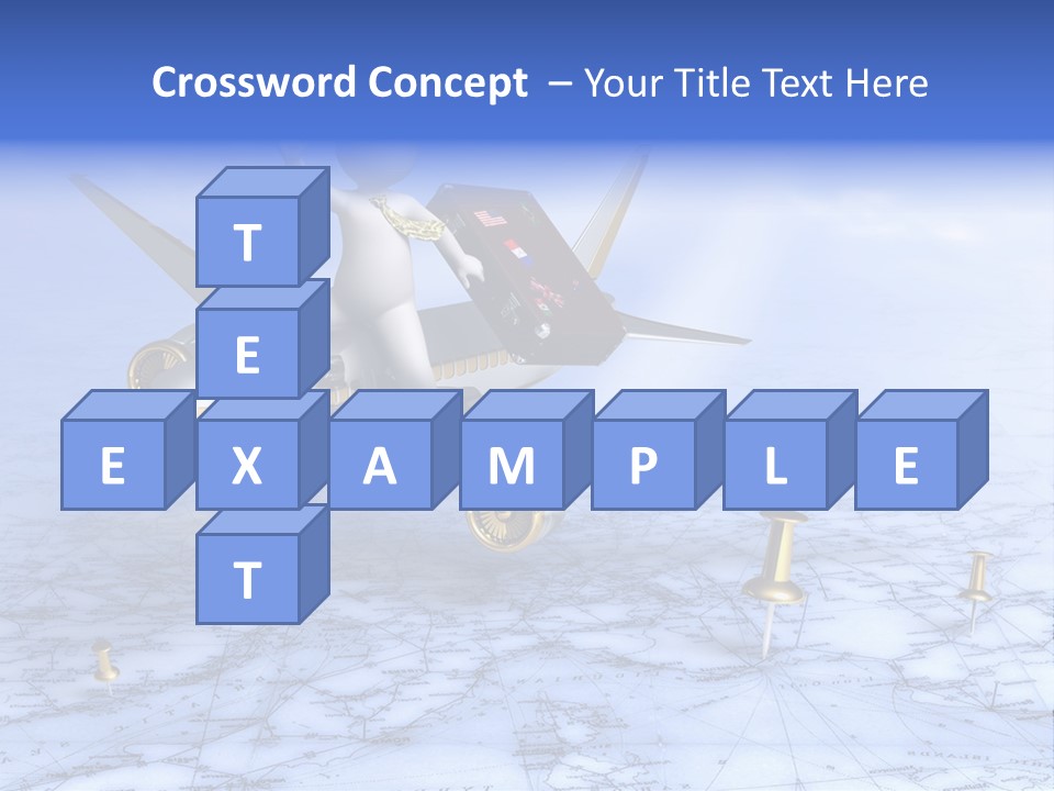 Blue Arrival Modern PowerPoint Template