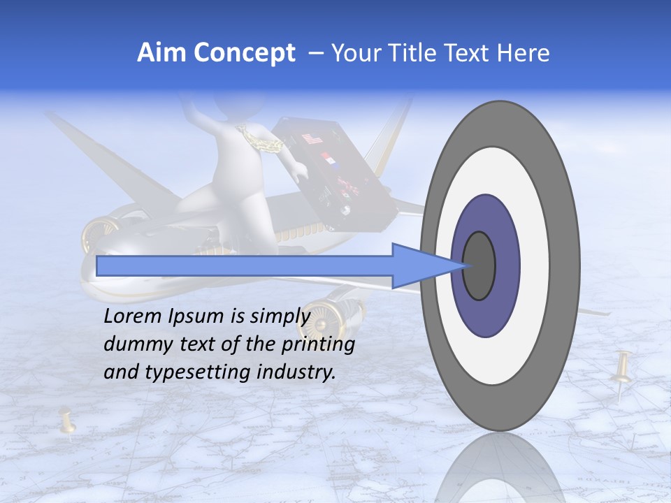 Blue Arrival Modern PowerPoint Template