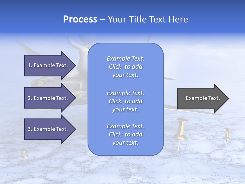 Blue Arrival Modern PowerPoint Template