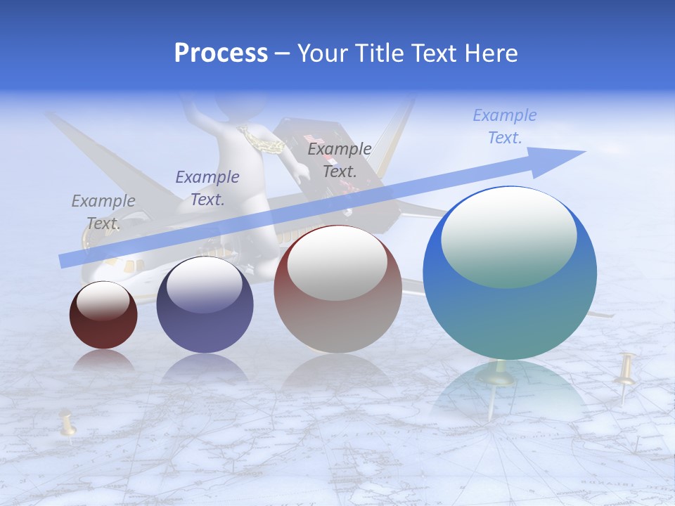 Blue Arrival Modern PowerPoint Template