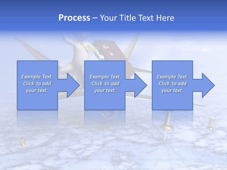 Blue Arrival Modern PowerPoint Template