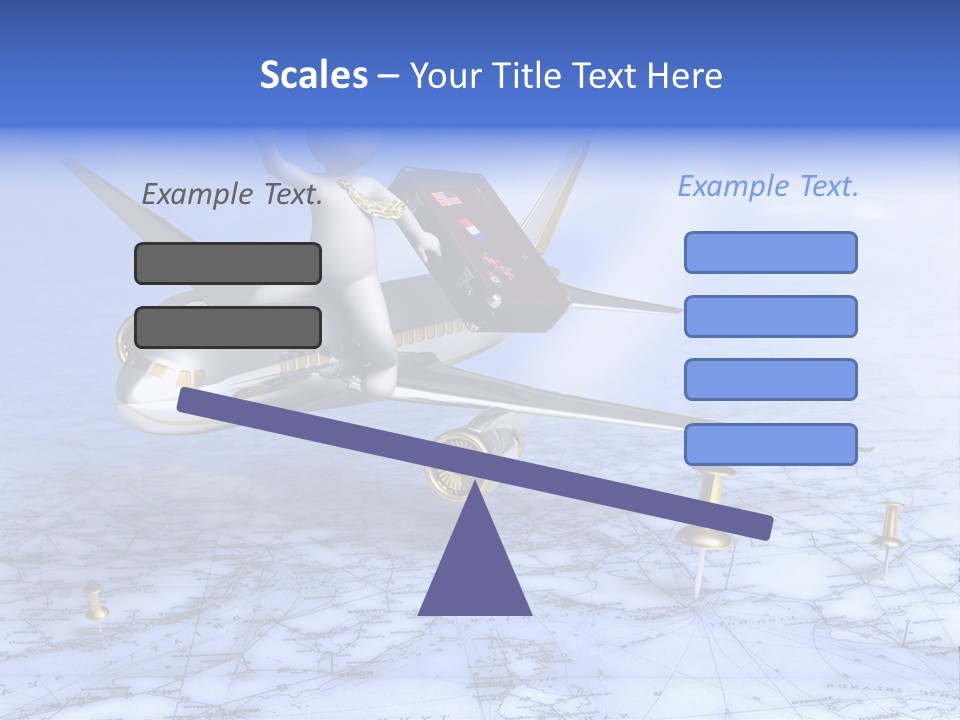 Blue Arrival Modern PowerPoint Template