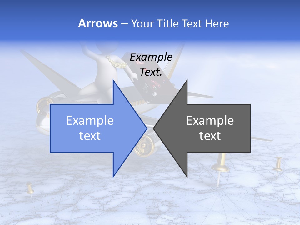 Blue Arrival Modern PowerPoint Template