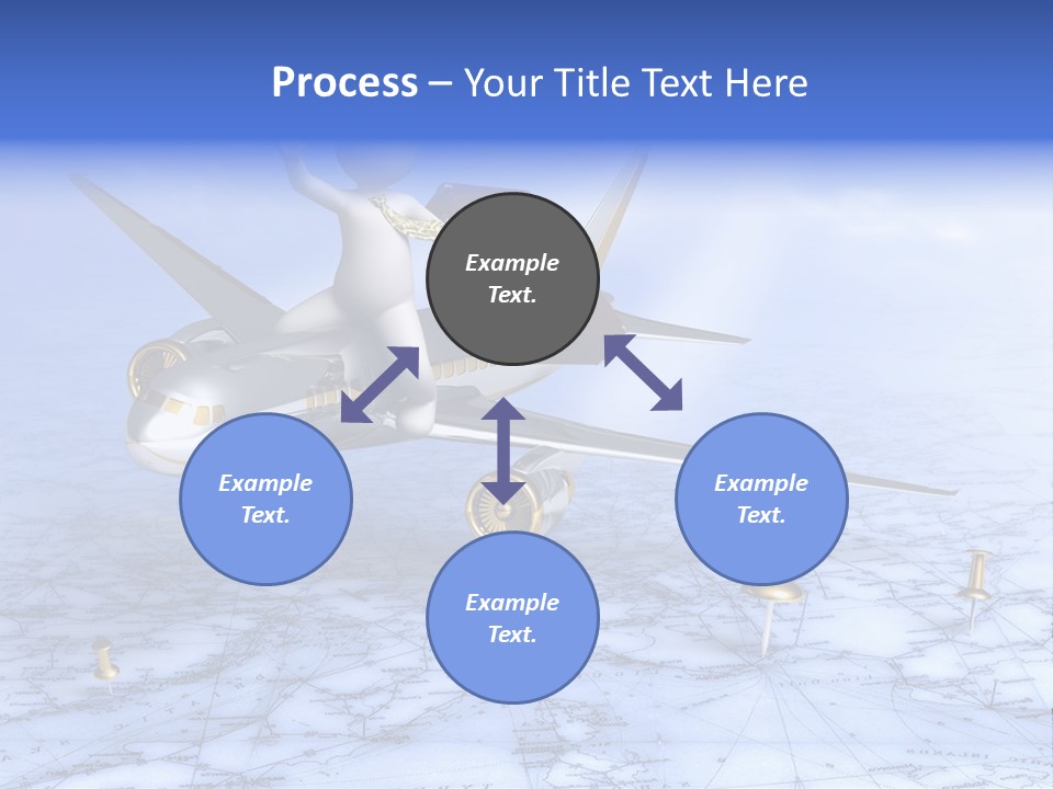 Blue Arrival Modern PowerPoint Template