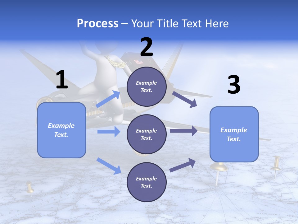 Blue Arrival Modern PowerPoint Template