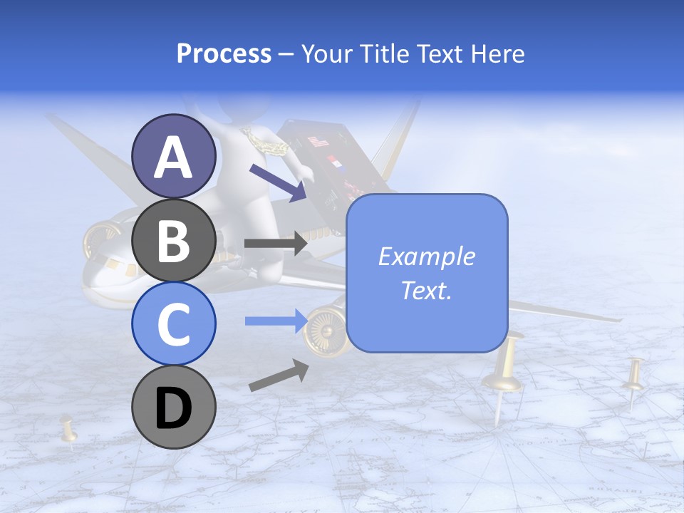 Blue Arrival Modern PowerPoint Template