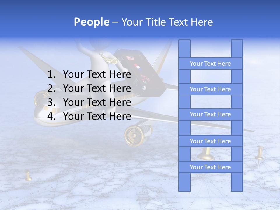 Blue Arrival Modern PowerPoint Template