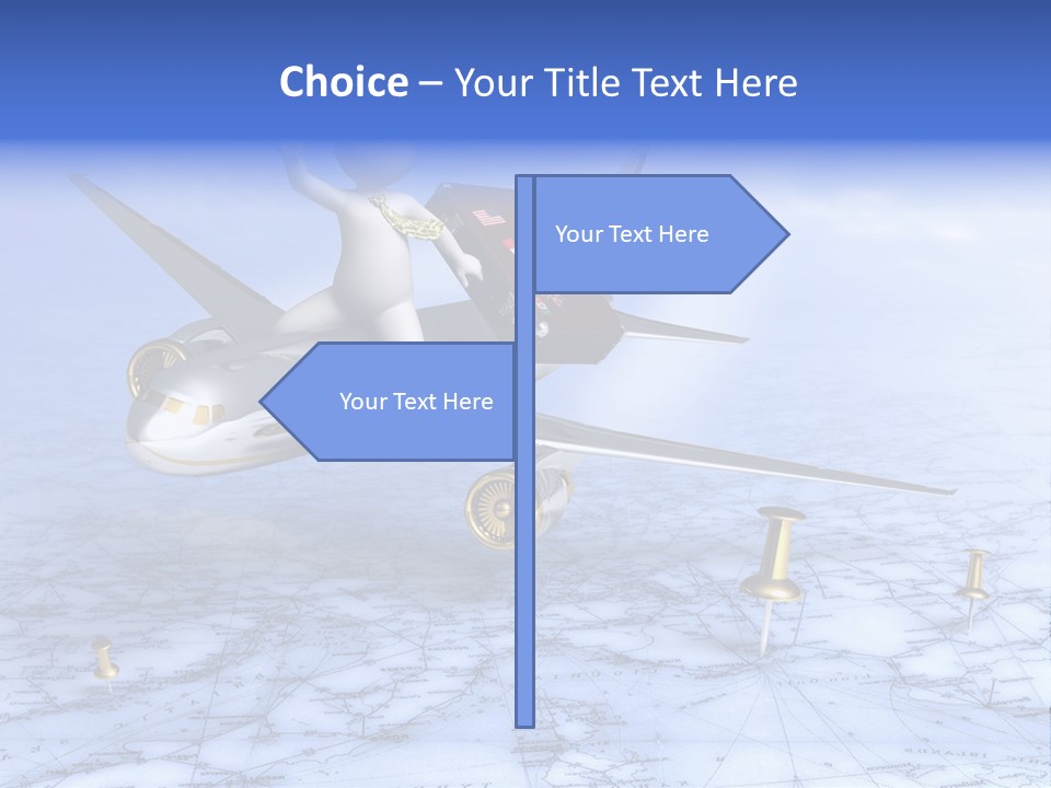 Blue Arrival Modern PowerPoint Template