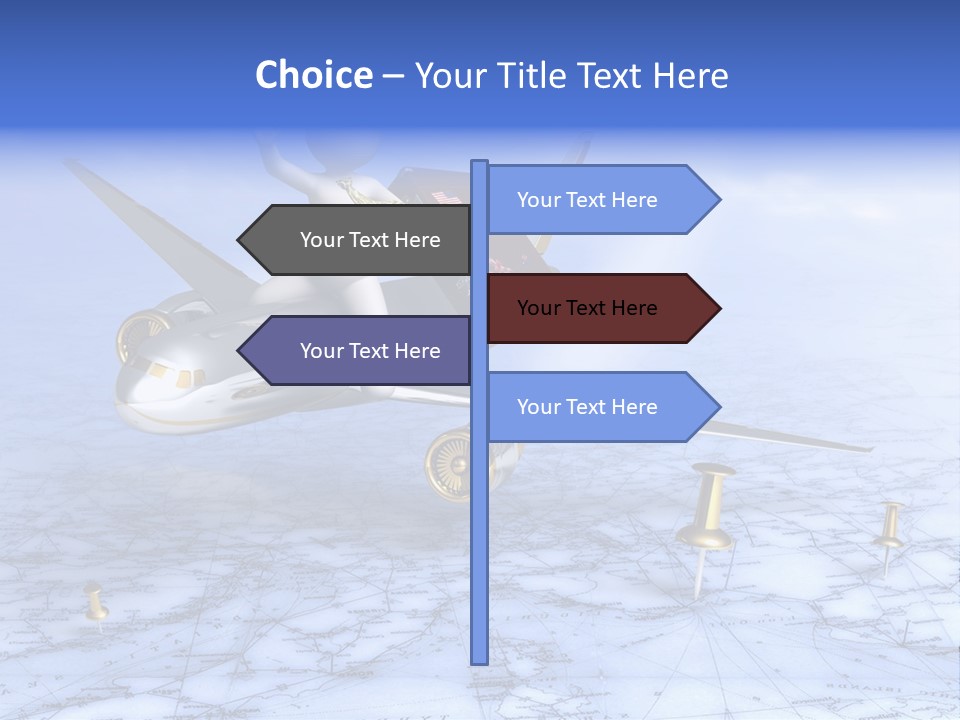 Blue Arrival Modern PowerPoint Template