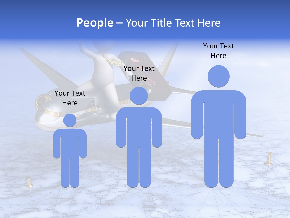 Blue Arrival Modern PowerPoint Template