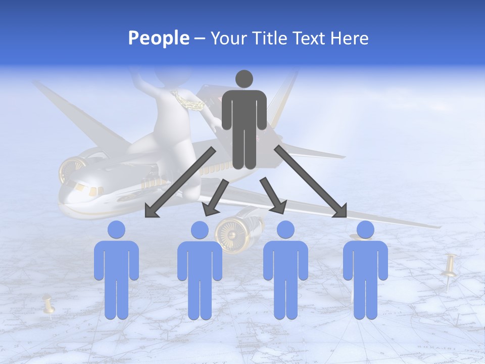 Blue Arrival Modern PowerPoint Template