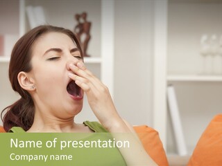 Calm Bored Resting PowerPoint Template