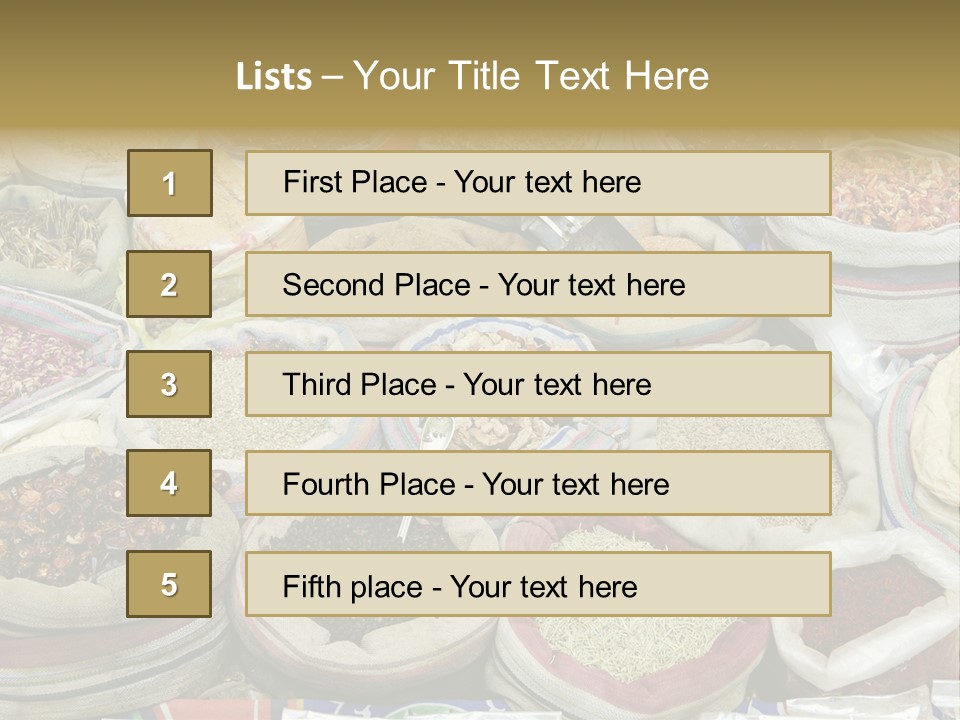 Cuisine Souk Traditional PowerPoint Template