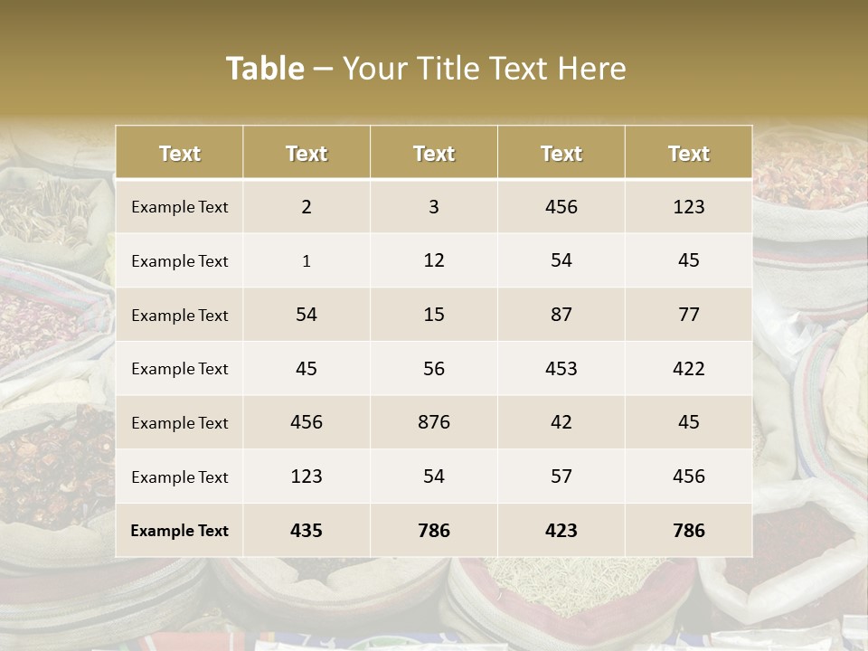 Cuisine Souk Traditional PowerPoint Template