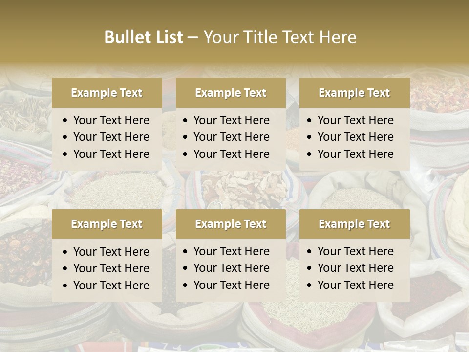 Cuisine Souk Traditional PowerPoint Template