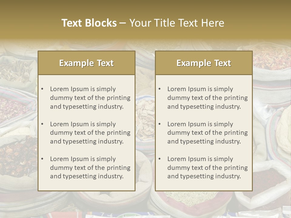 Cuisine Souk Traditional PowerPoint Template