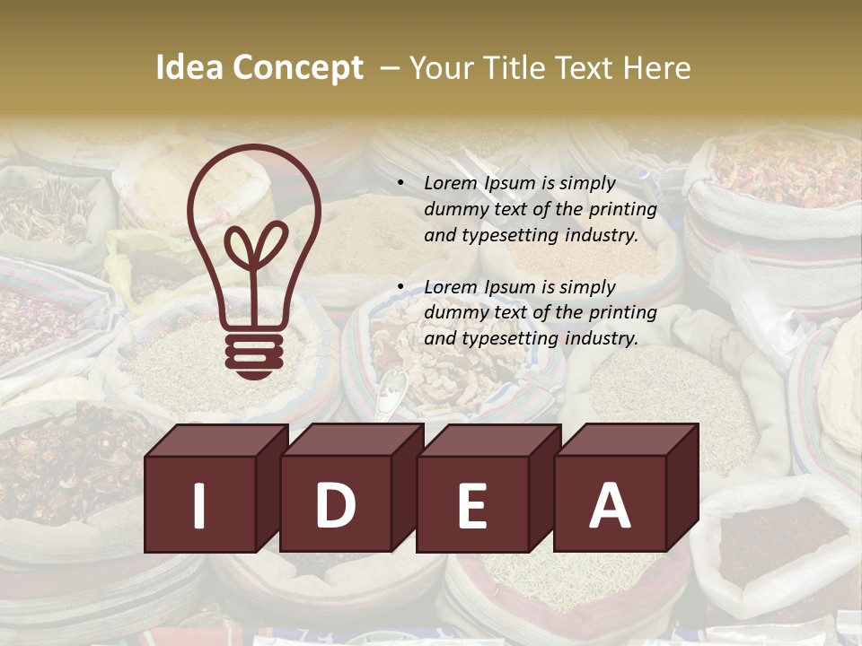 Cuisine Souk Traditional PowerPoint Template