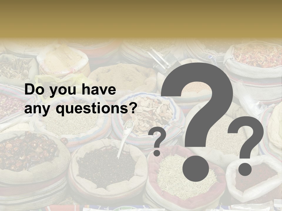 Cuisine Souk Traditional PowerPoint Template