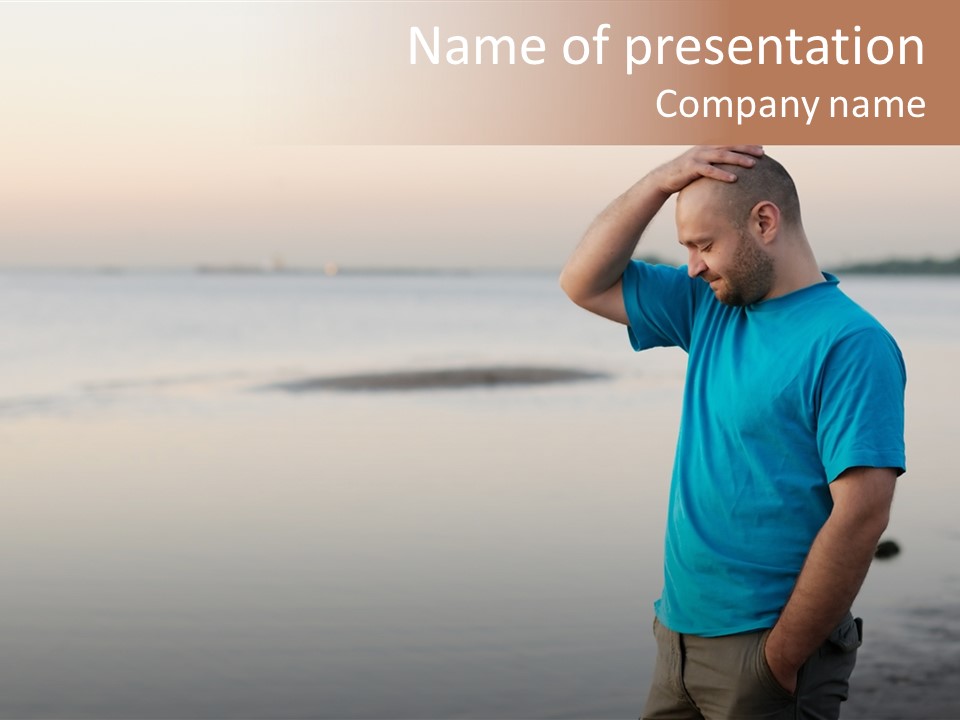 Illness Desperate Pensive PowerPoint Template