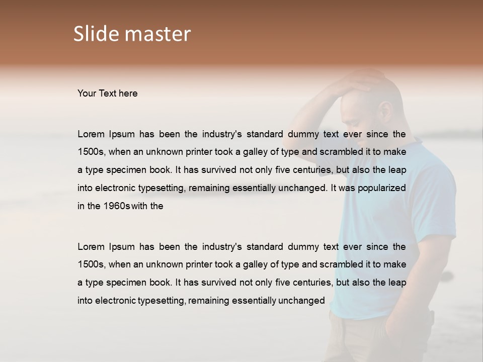 Illness Desperate Pensive PowerPoint Template