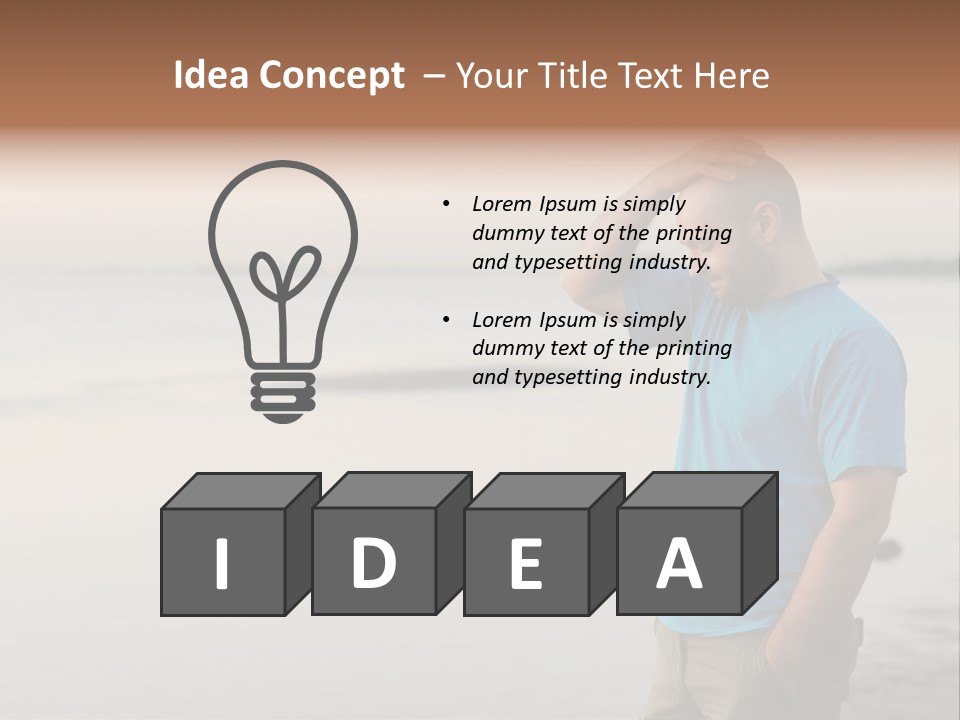 Illness Desperate Pensive PowerPoint Template