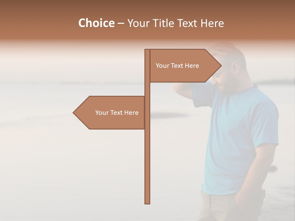 Illness Desperate Pensive PowerPoint Template