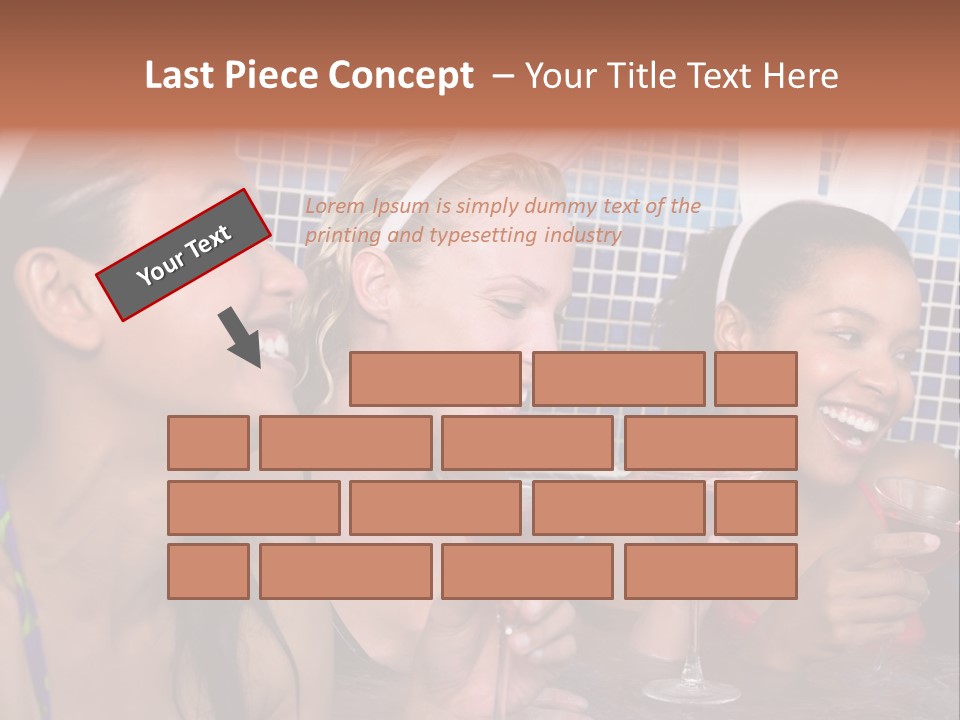 Action Muscular Build Caucasian PowerPoint Template