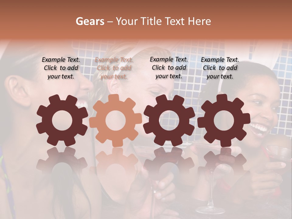 Action Muscular Build Caucasian PowerPoint Template