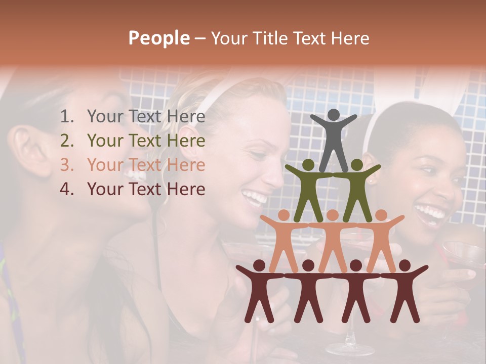 Action Muscular Build Caucasian PowerPoint Template