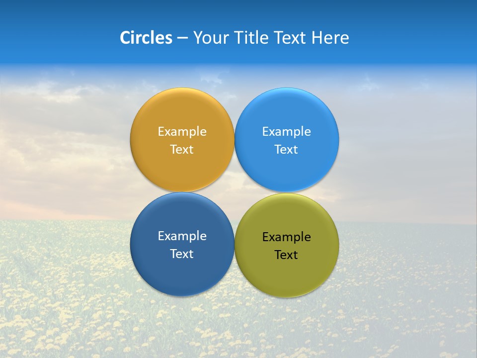 Weather Plant Dandelions PowerPoint Template