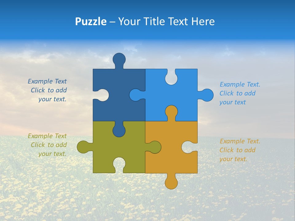 Weather Plant Dandelions PowerPoint Template