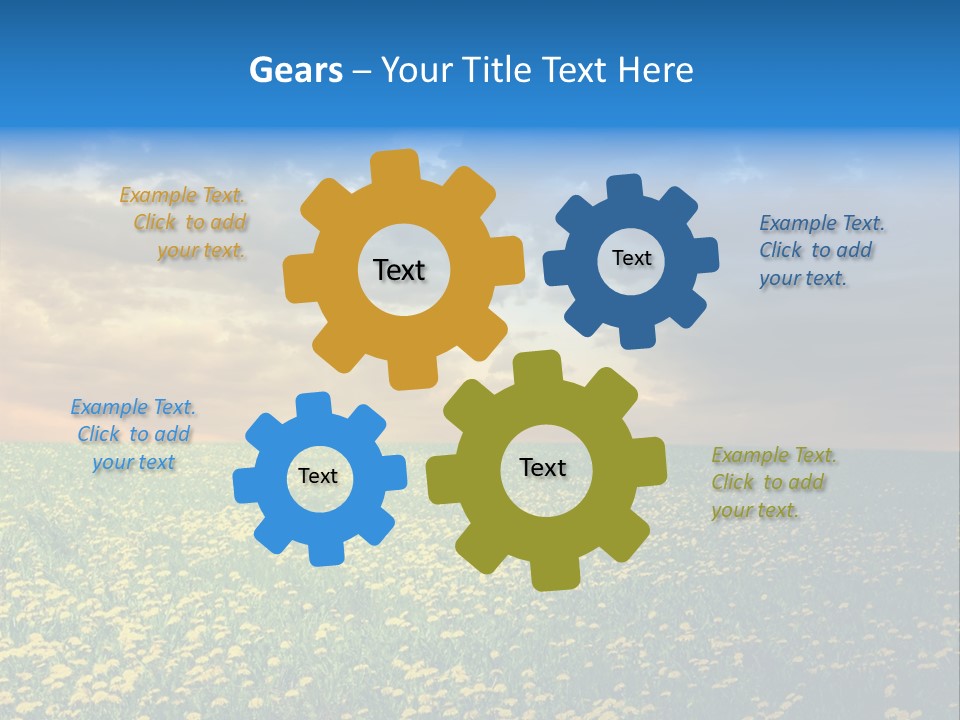 Weather Plant Dandelions PowerPoint Template
