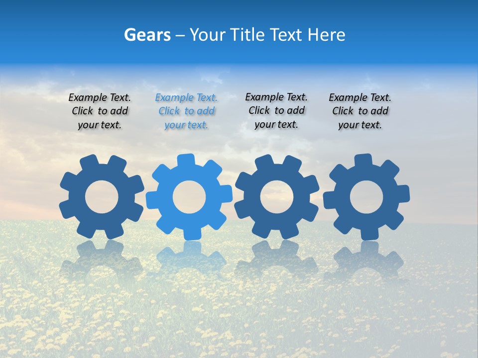 Weather Plant Dandelions PowerPoint Template