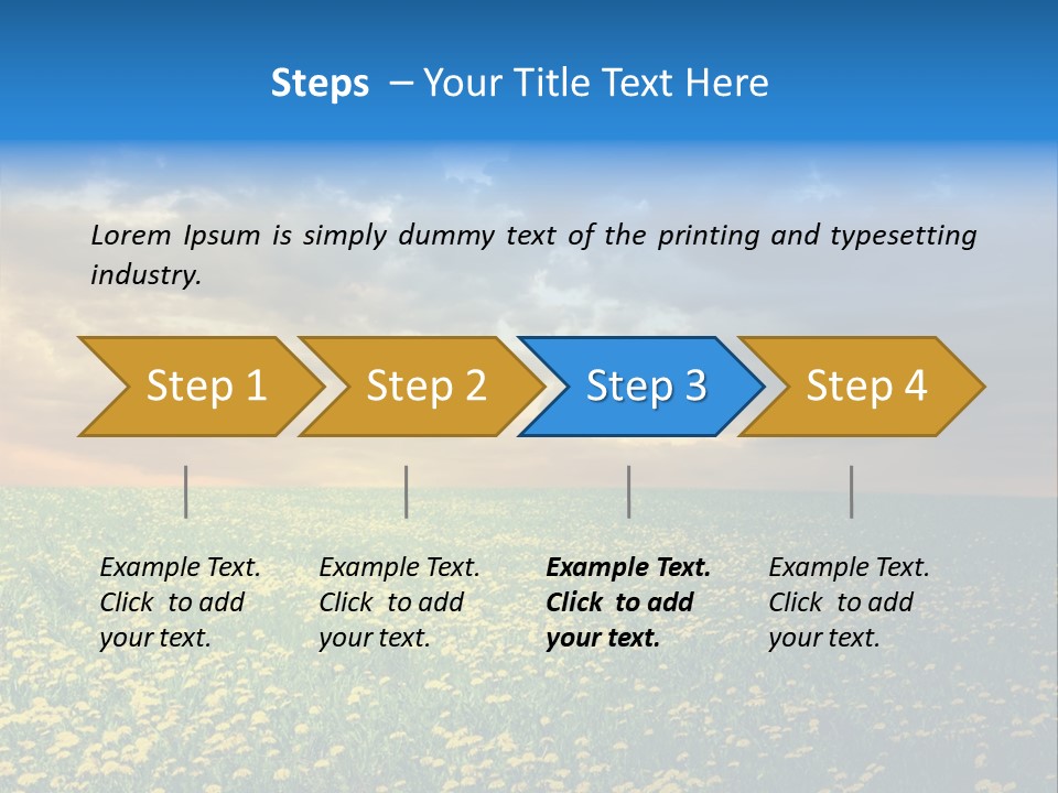 Weather Plant Dandelions PowerPoint Template