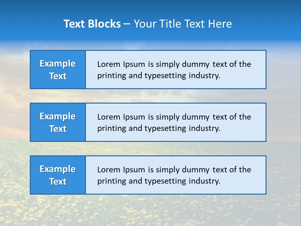 Weather Plant Dandelions PowerPoint Template