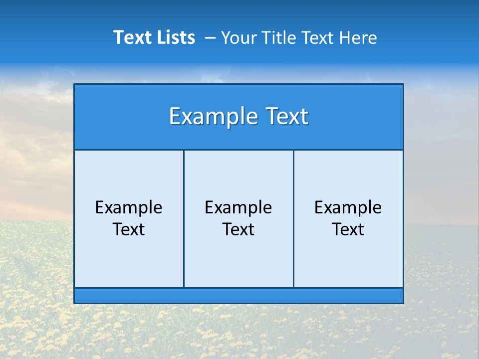 Weather Plant Dandelions PowerPoint Template