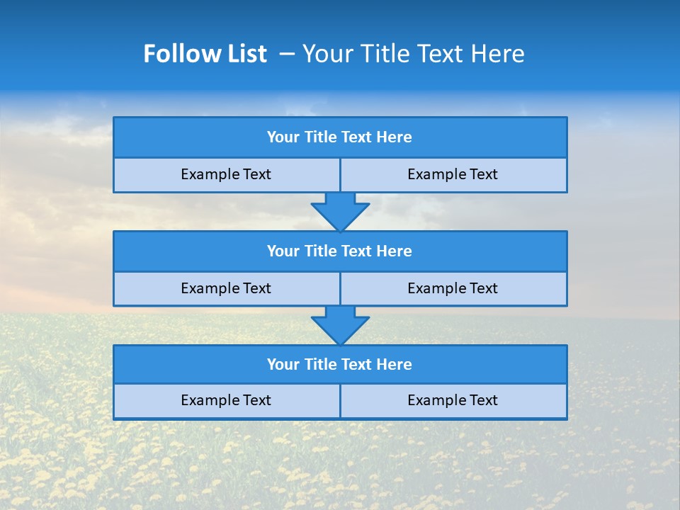 Weather Plant Dandelions PowerPoint Template