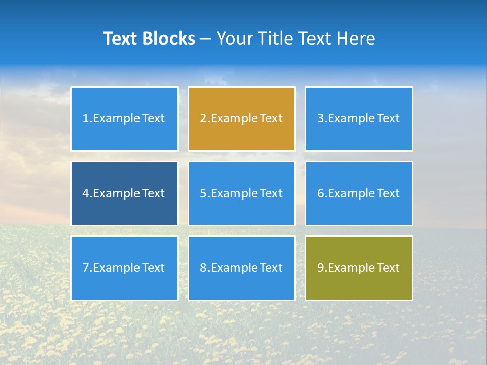 Weather Plant Dandelions PowerPoint Template