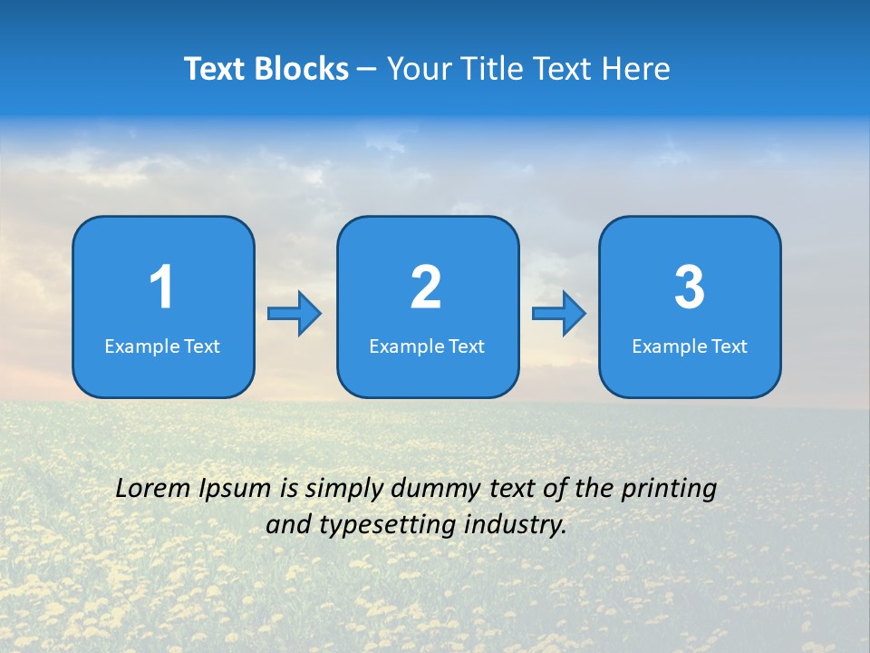 Weather Plant Dandelions PowerPoint Template