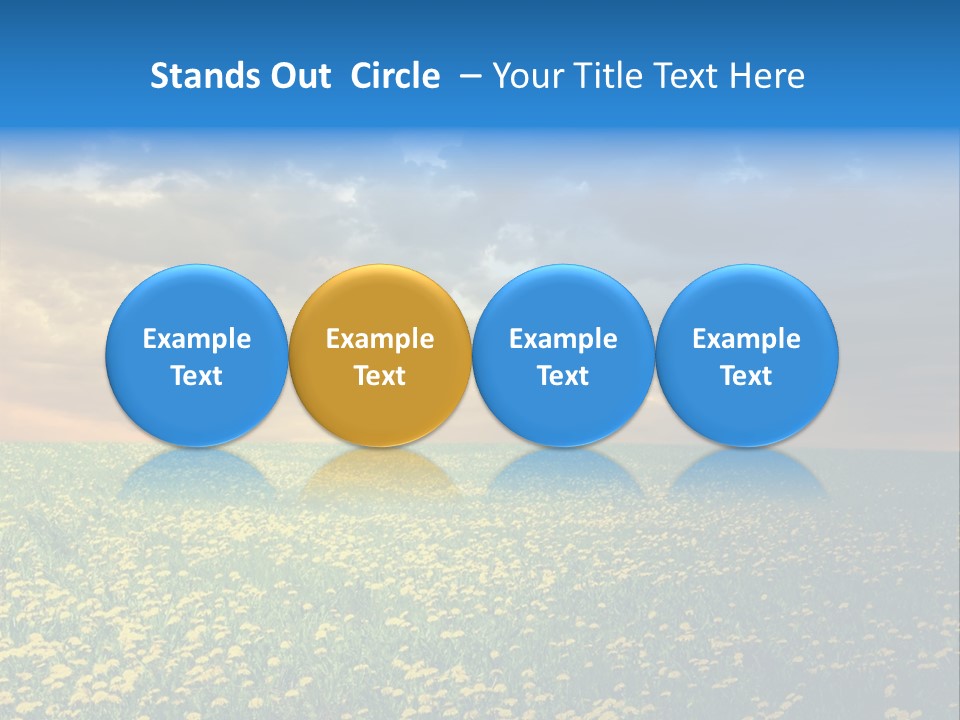Weather Plant Dandelions PowerPoint Template