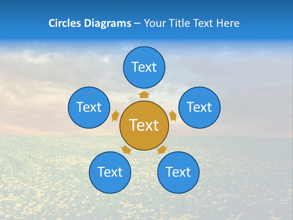 Weather Plant Dandelions PowerPoint Template
